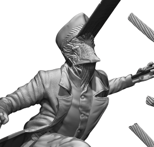 Denji VS Katana Battle Figurine Denji VS Katana