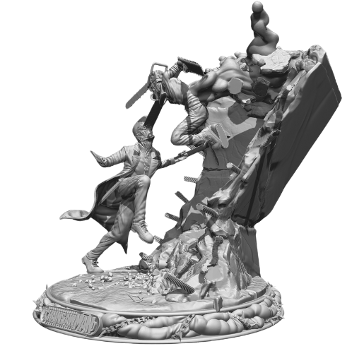 Denji VS Katana Battle Figurine Denji VS Katana