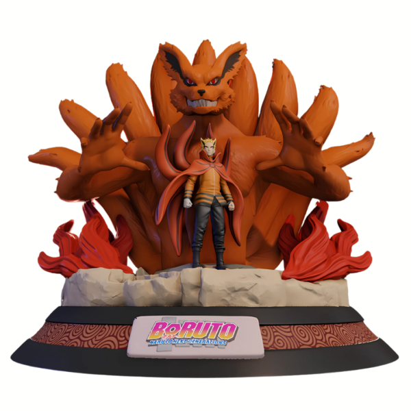 Figurine Naruto Baryon Mode Kurama - Fusion Ultime de Puissance et de Détermination!