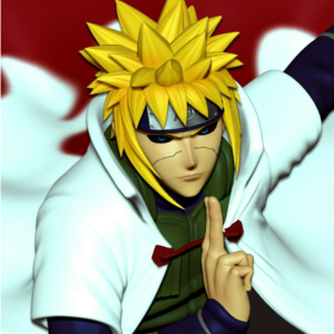 Figurine Minato Namikaze - Le Quatrième Hokage, Maître de la Vitesse Éclair!