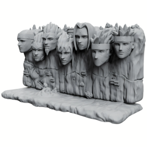 Figurine Mur des Hokage - Symbole de l'Histoire et de la Force de Konoha!