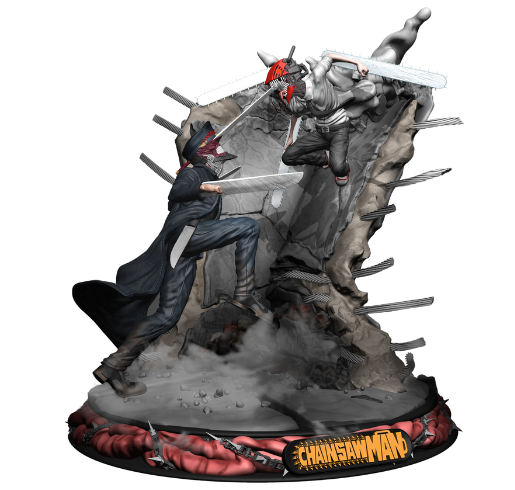 Denji VS Katana Battle Figurine Denji VS Katana