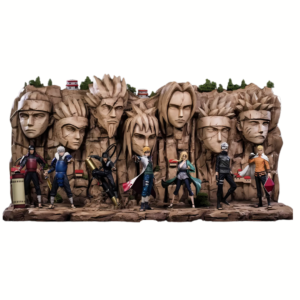 Figurine Mur des Hokage - Symbole de l'Histoire et de la Force de Konoha!